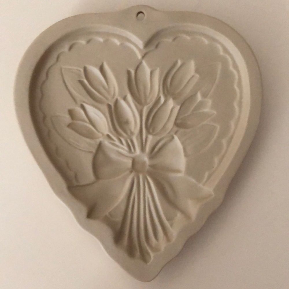 vintage POTTERY COOKIE MOLD/DECORATIVE PLATE
